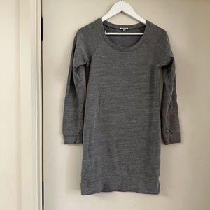 Splendid Grey Crewneck Sweatshirt Dress